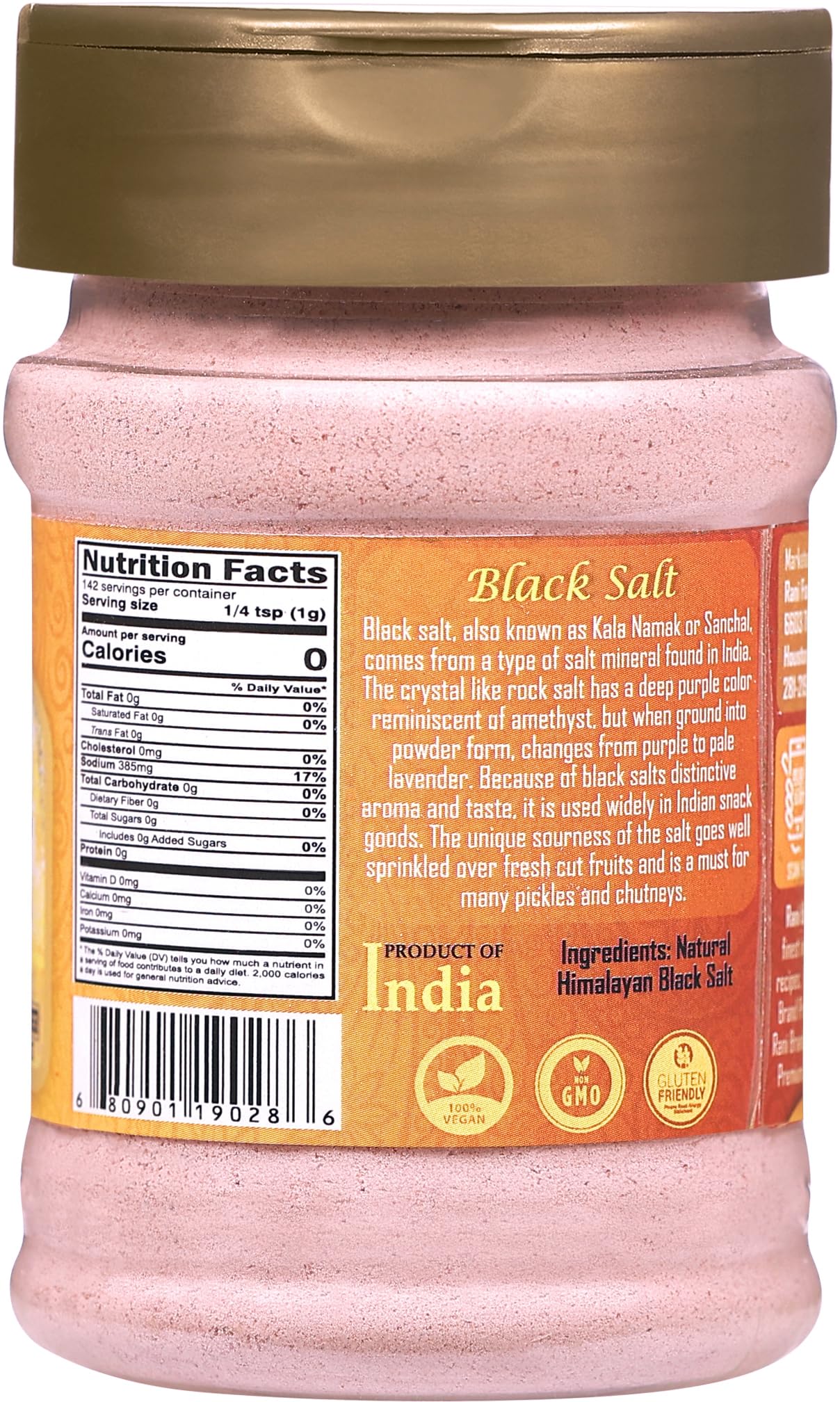 Rani Kala Namak pour jar – easy sprinkle for tofu scrambles.