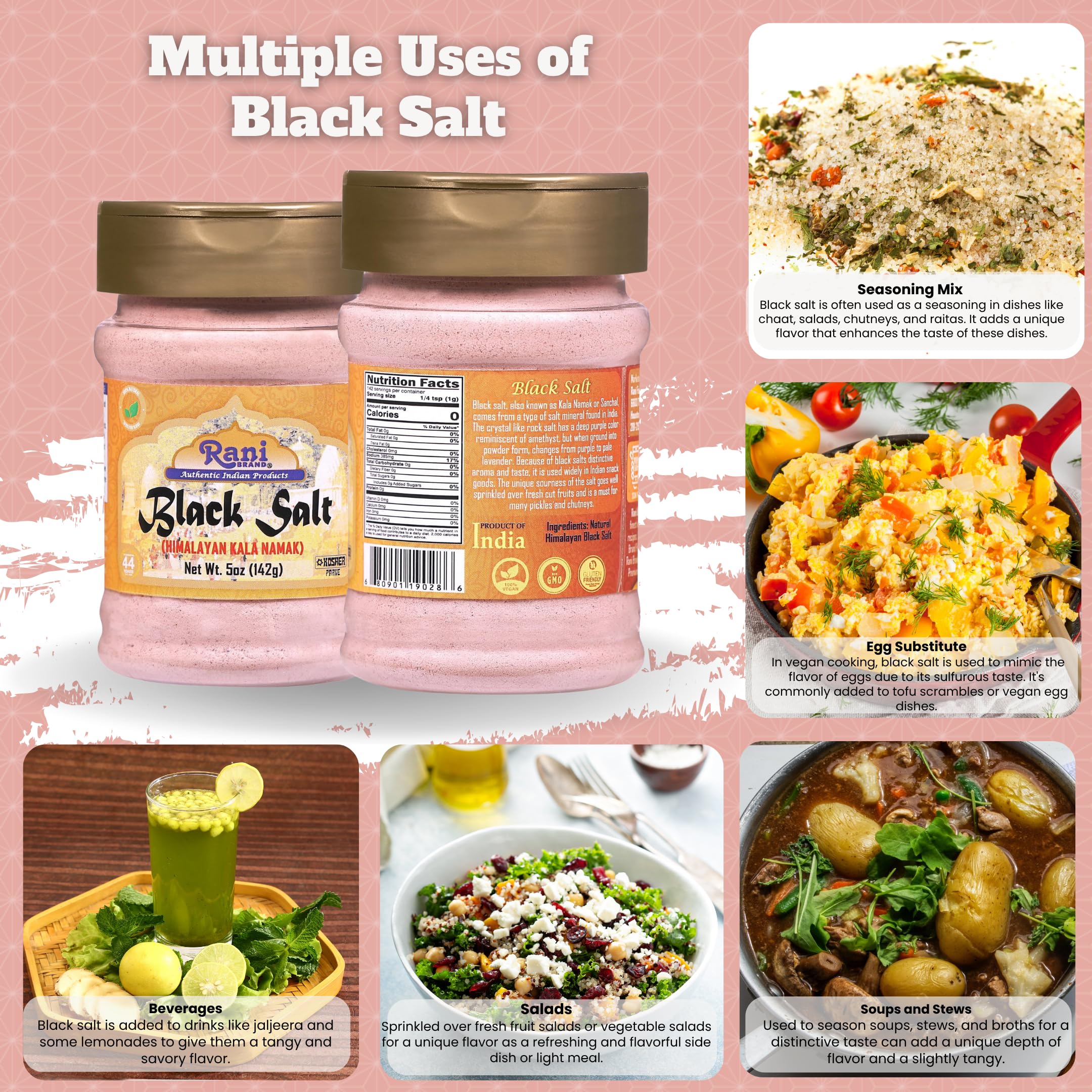 Rani Kala Namak tofu scramble – vegan-friendly sulfur note.
