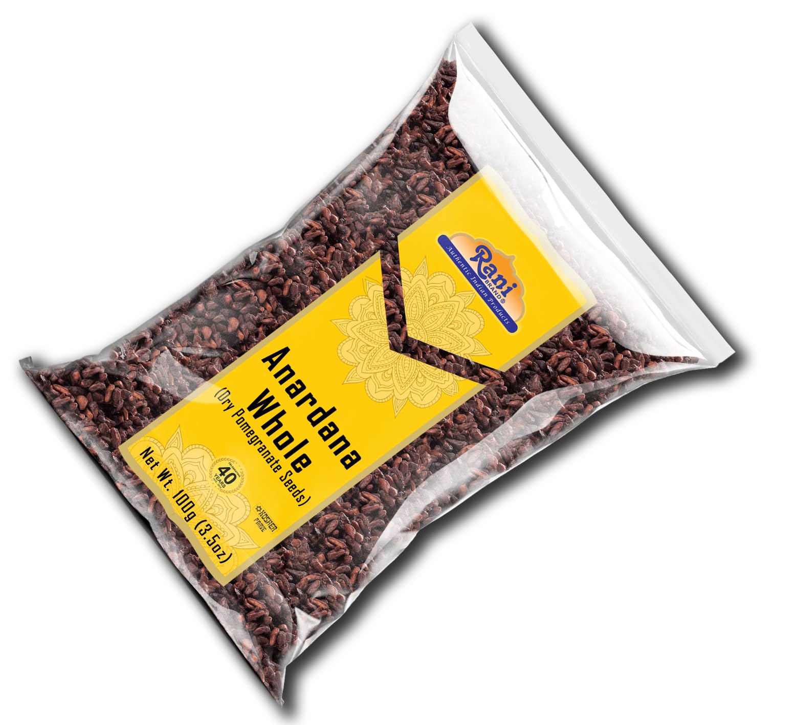 Rani Brand Authentic Indian Products label signaling traditional Indian spice heritage.