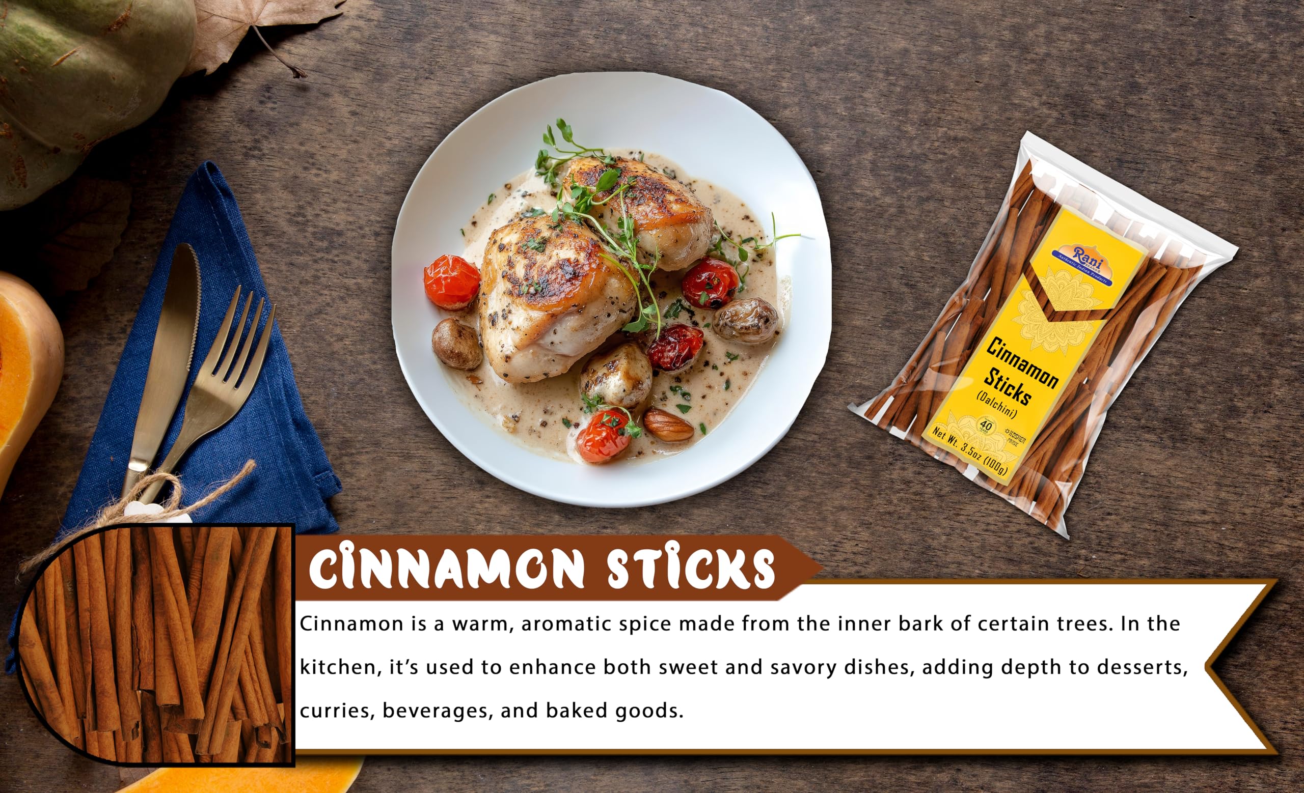 Rani Cinnamon Sticks from Vietnam packaging and origin