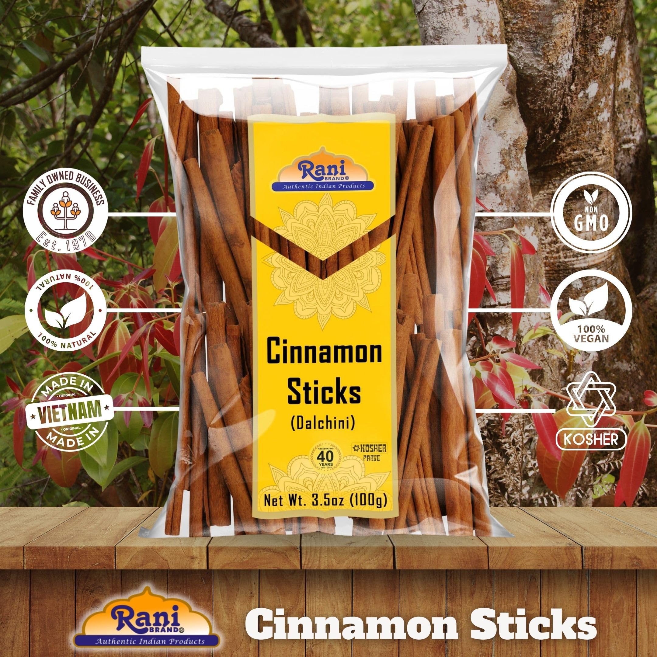 Rani Cinnamon Sticks ideal for DIY crafts and decor
