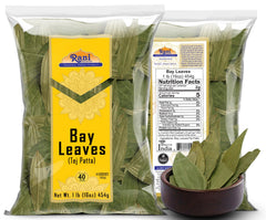 Close-up texture of Rani Bay Leaf bulk spice