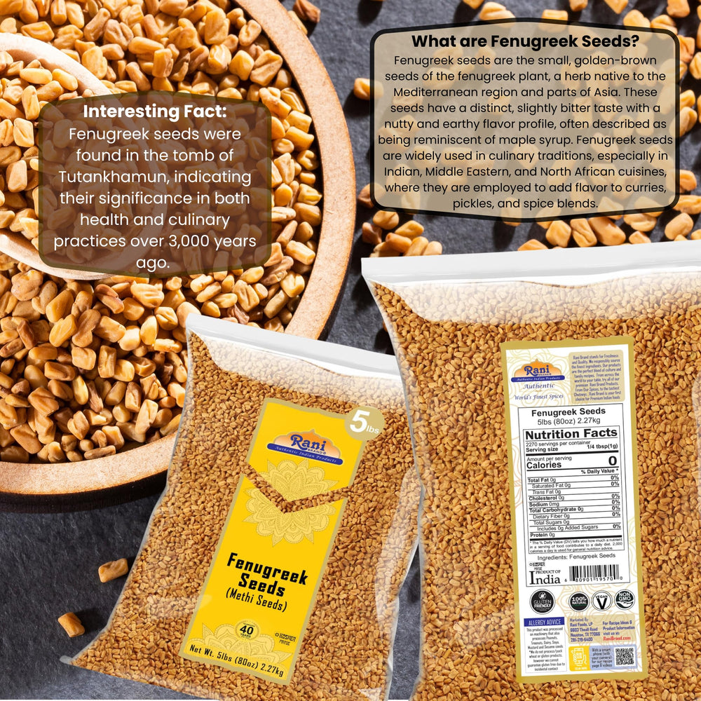 Rani Fenugreek seeds in cooking dish enhancing curry flavors.