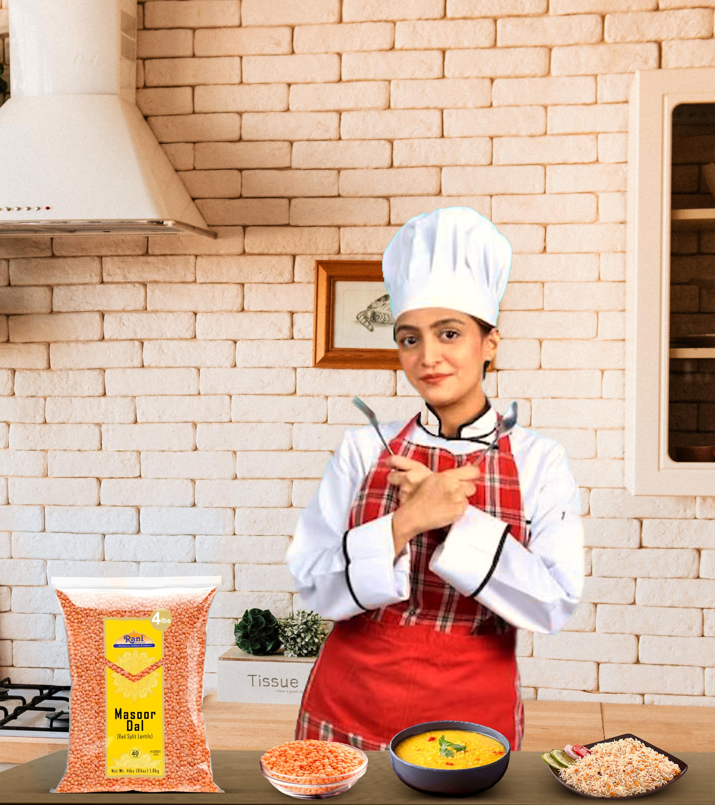 Rani Brand Masoor Dal as a protein-rich option for vegetarian dishes.