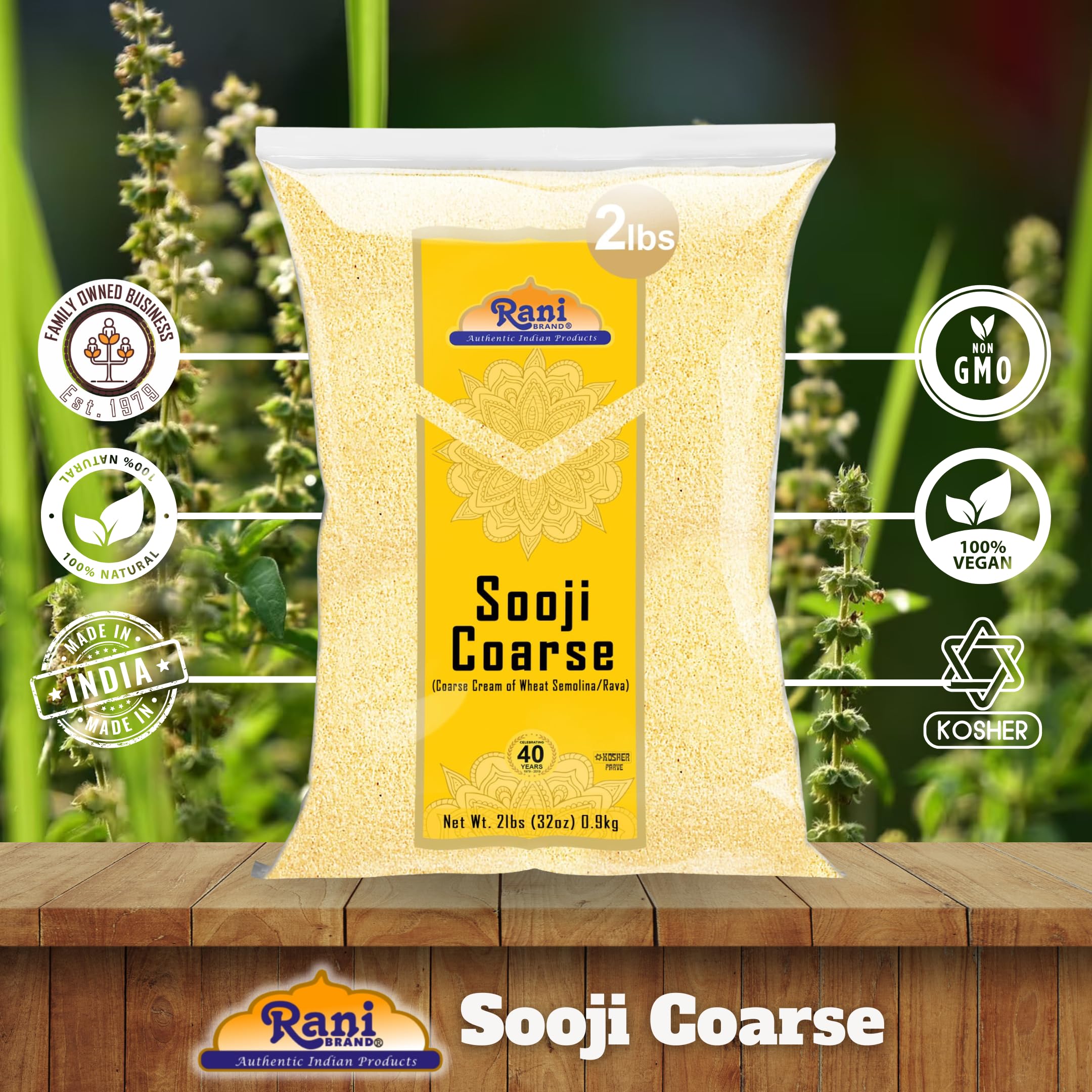 Rani Sooji Coarse halva and laddoo preparation image.
