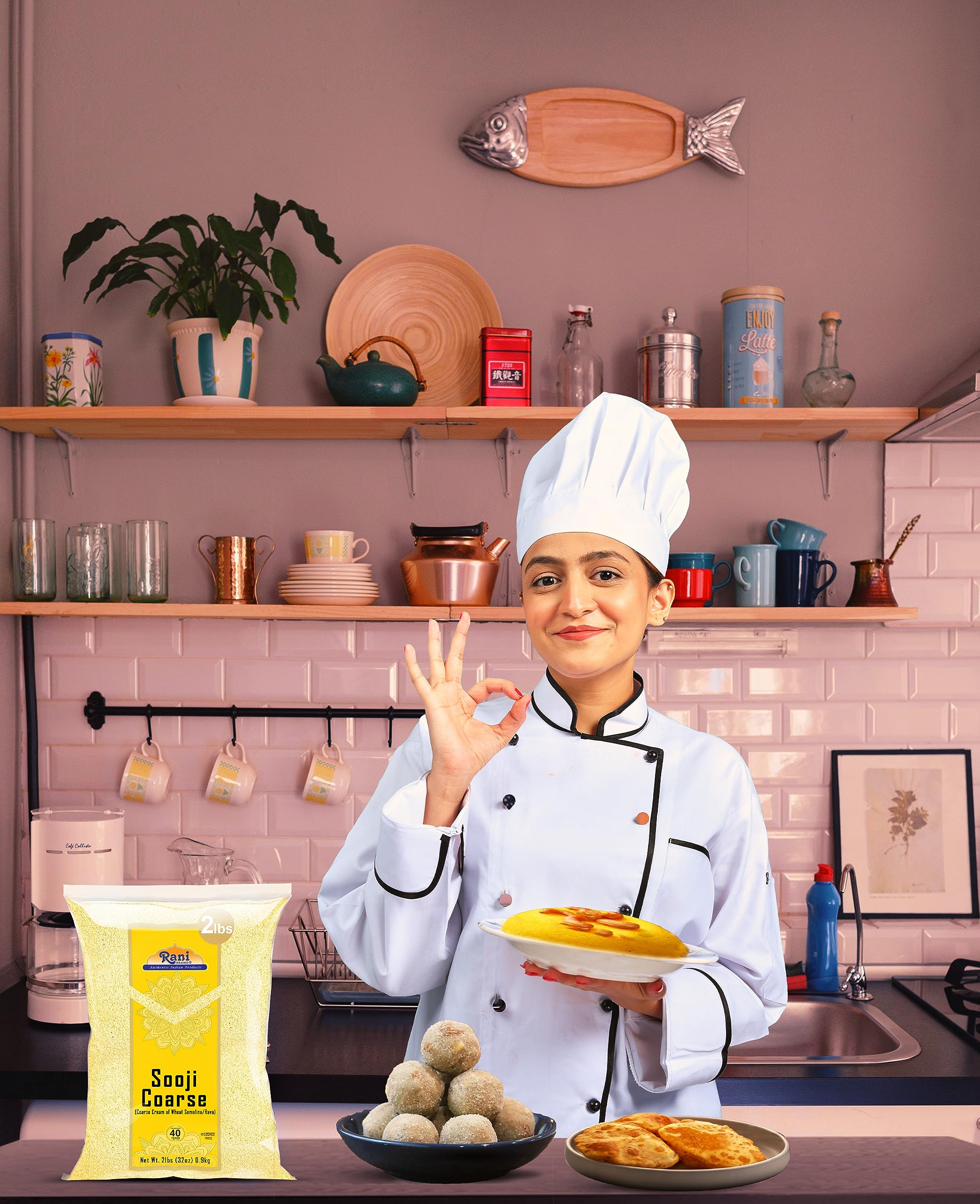 Rani Sooji Coarse hot cereal bowl showcasing breakfast option.