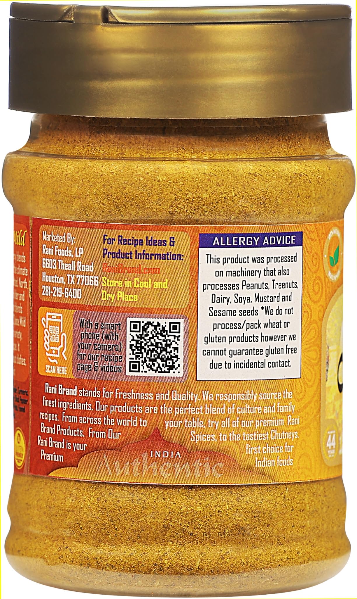 Rani Brand spices heritage image emphasizing 40 years of experience