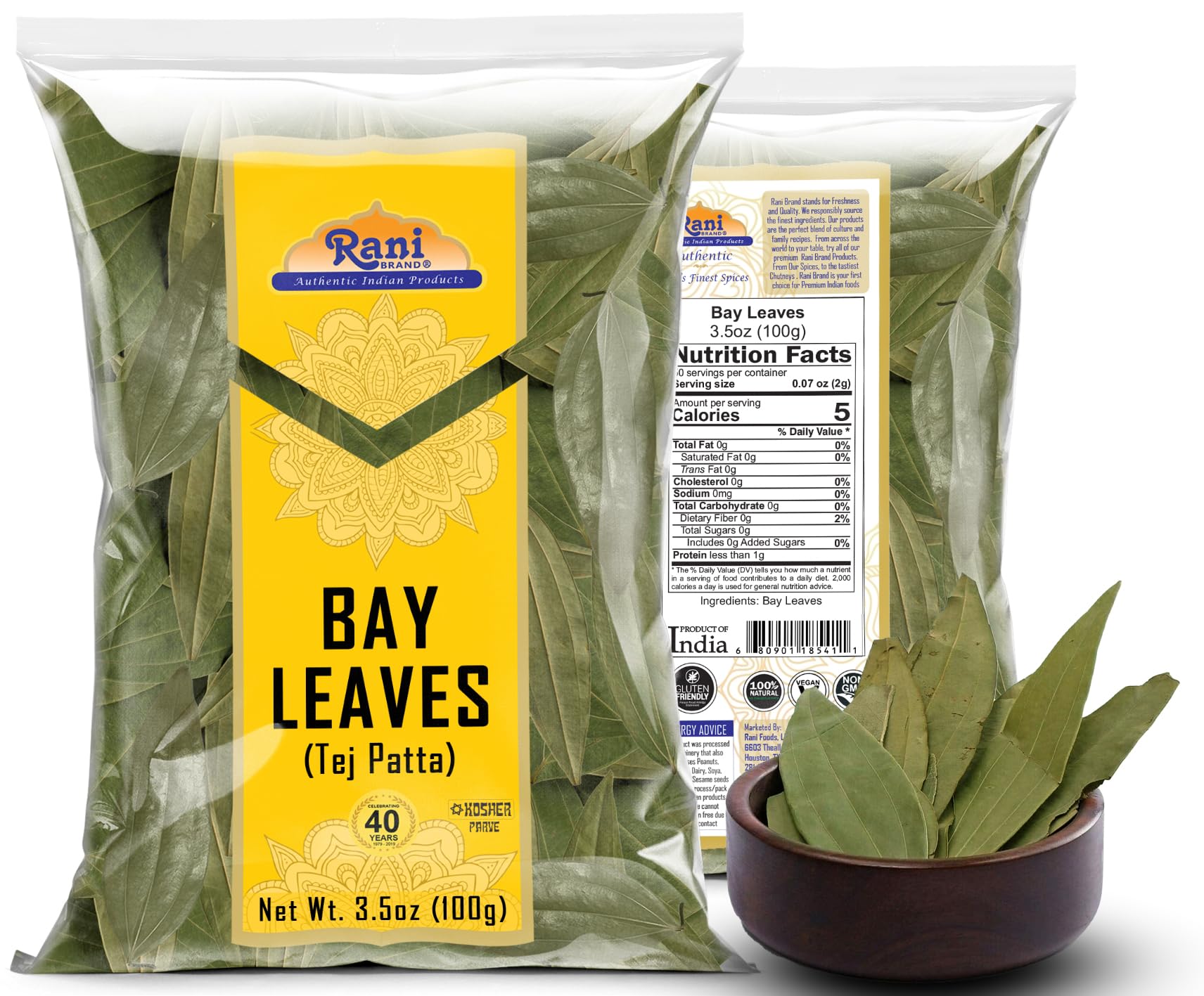 Rani Brand Spices packaging preserves aroma