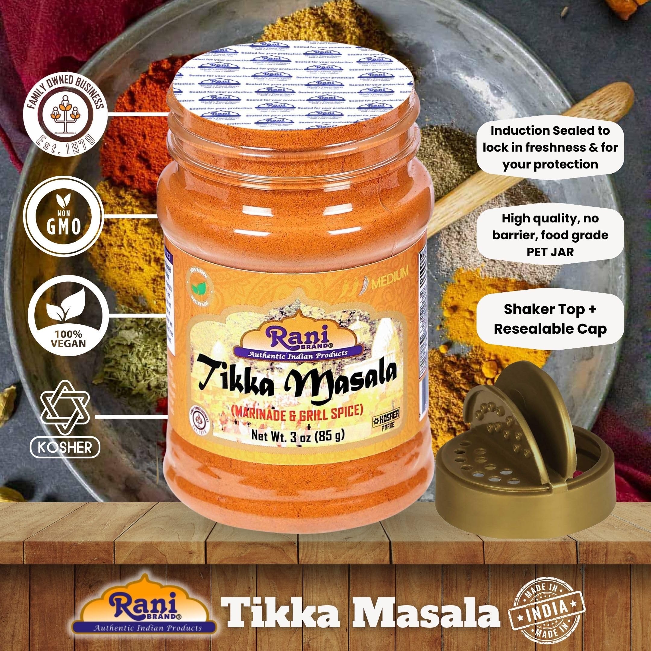 Rani Brand Tikka Masala with paneer for a vegan-friendly curry option