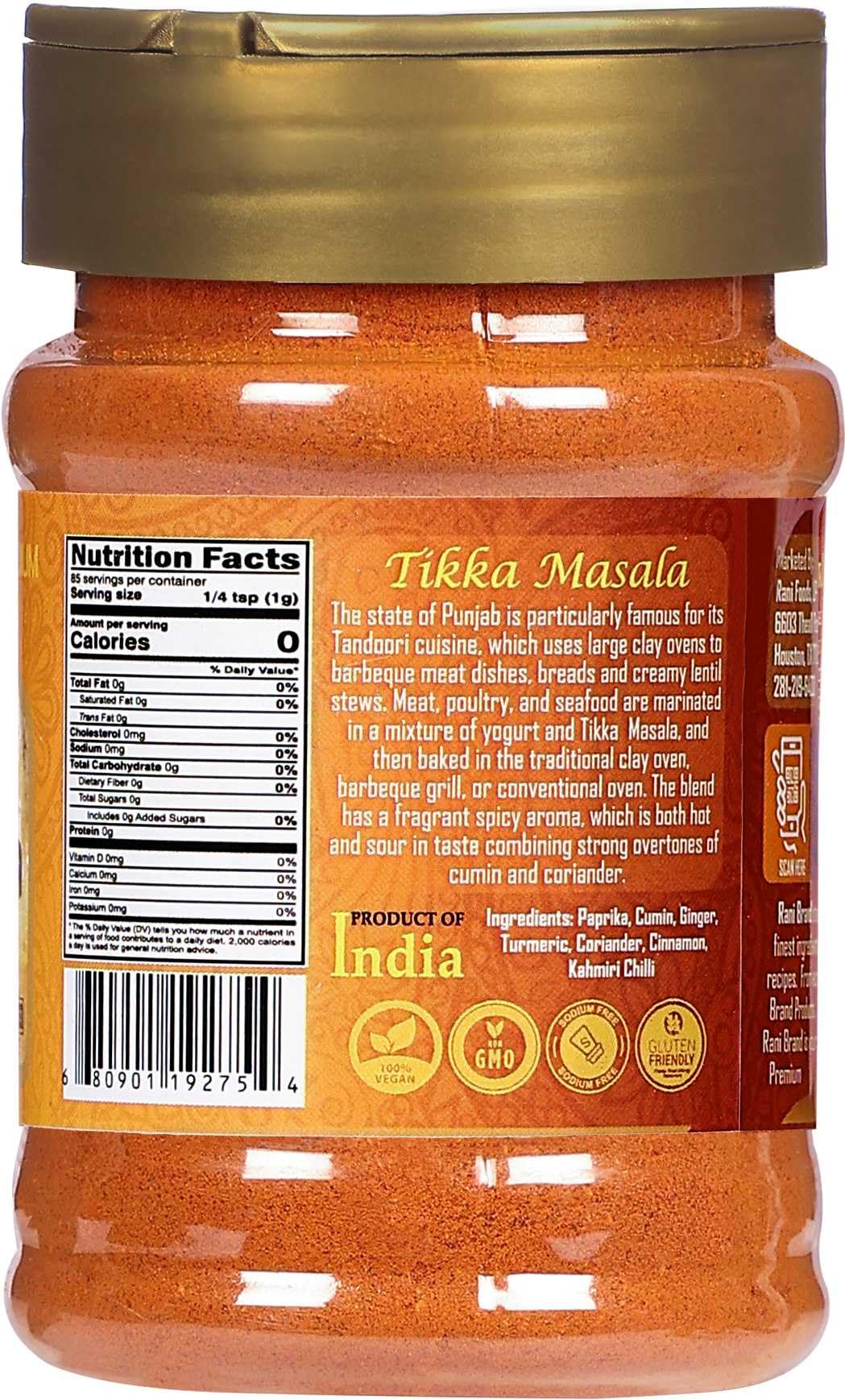 Rani Brand Tikka Masala rub on chicken for effortless marination