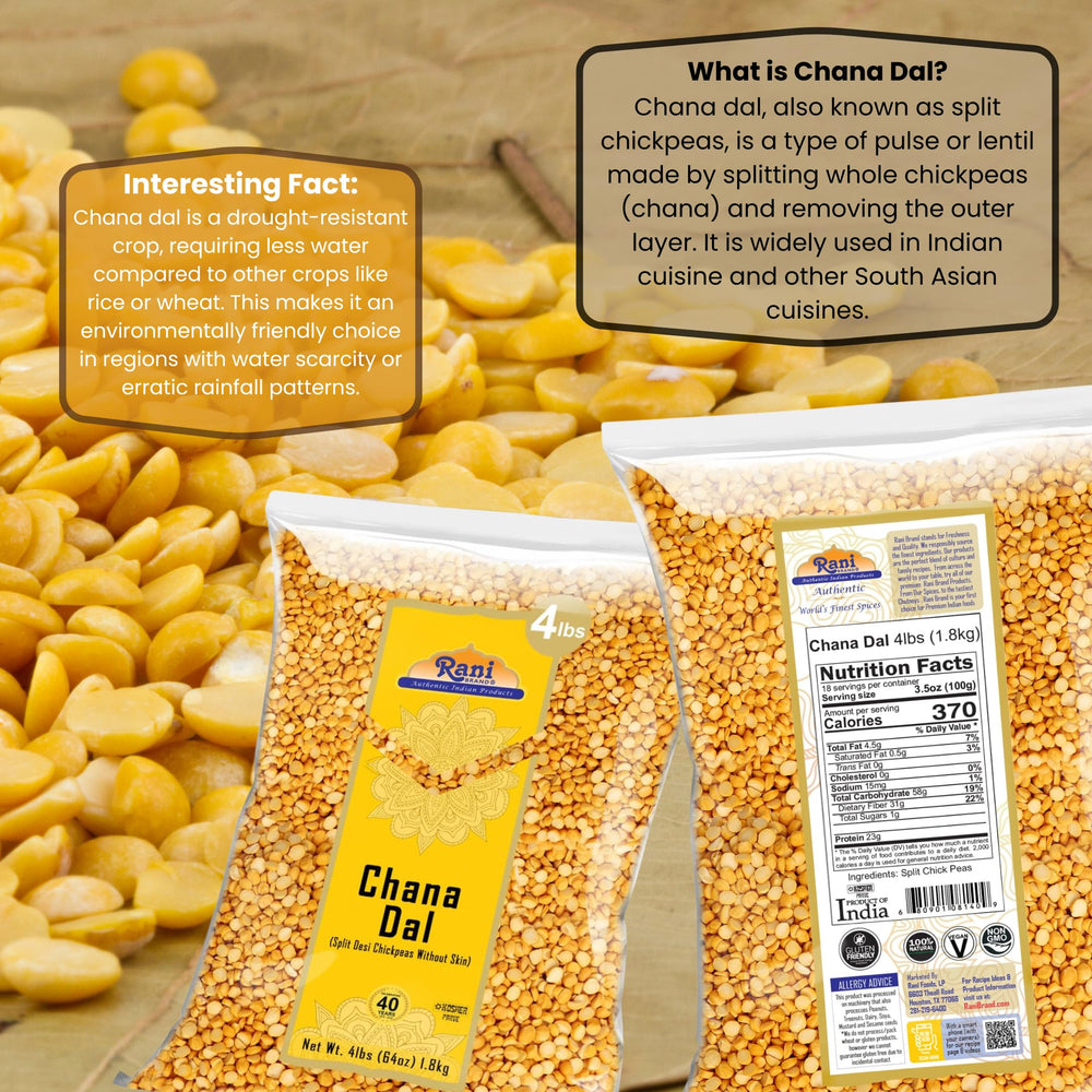 Soaking Rani Chana Dal to speed up cooking and enhance texture.