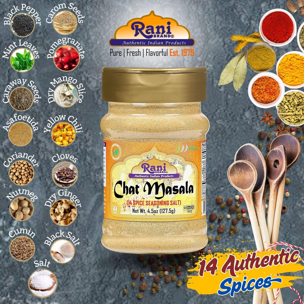 Dusting Rani Chat Masala on fruit salad for tangy finish