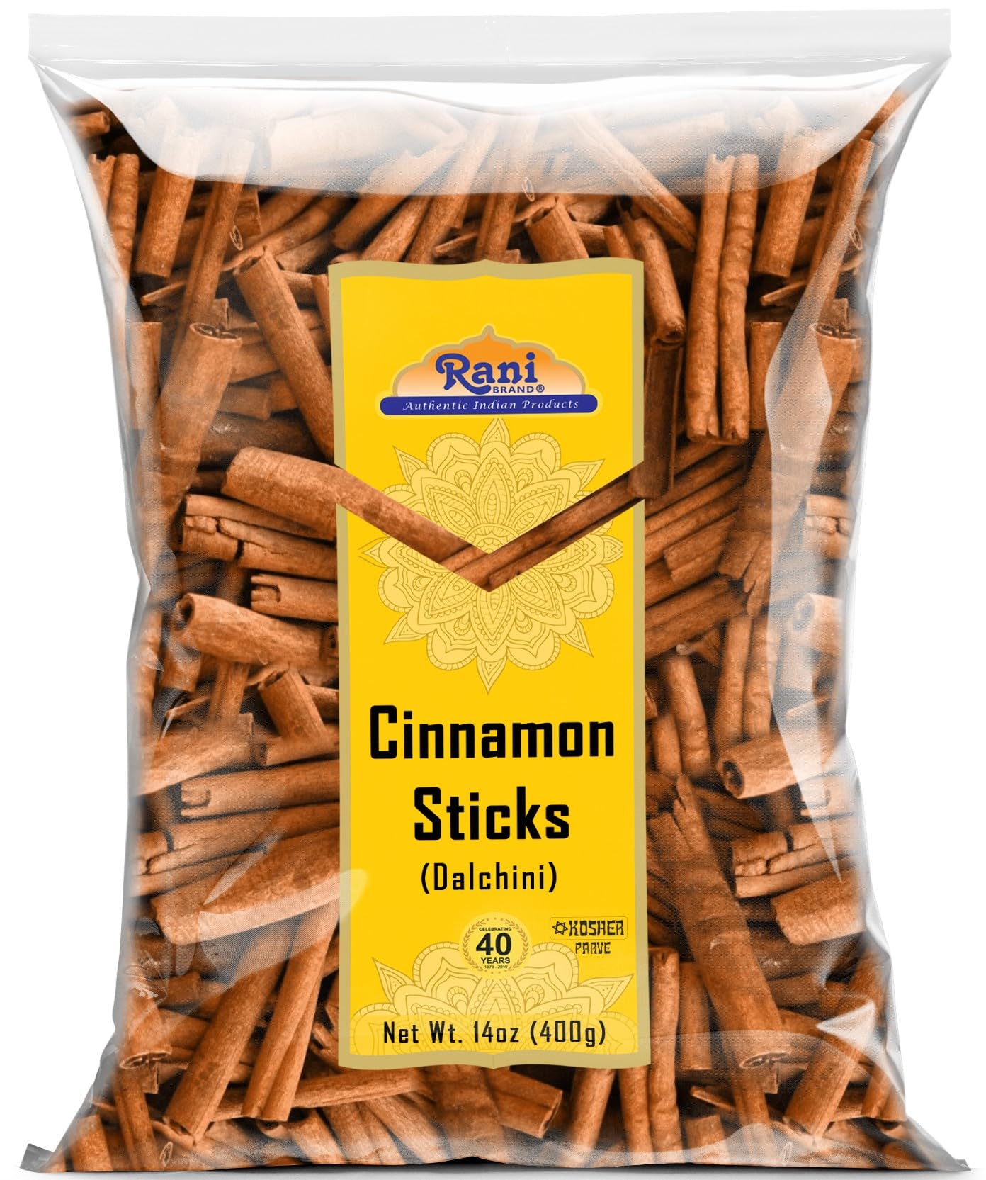 Rani Cinnamon Sticks 14oz bundle highlights strong aroma for baking and beverages.