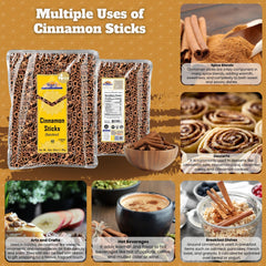 Rani Cinnamon Sticks 3in length ideal for recipes and tea.