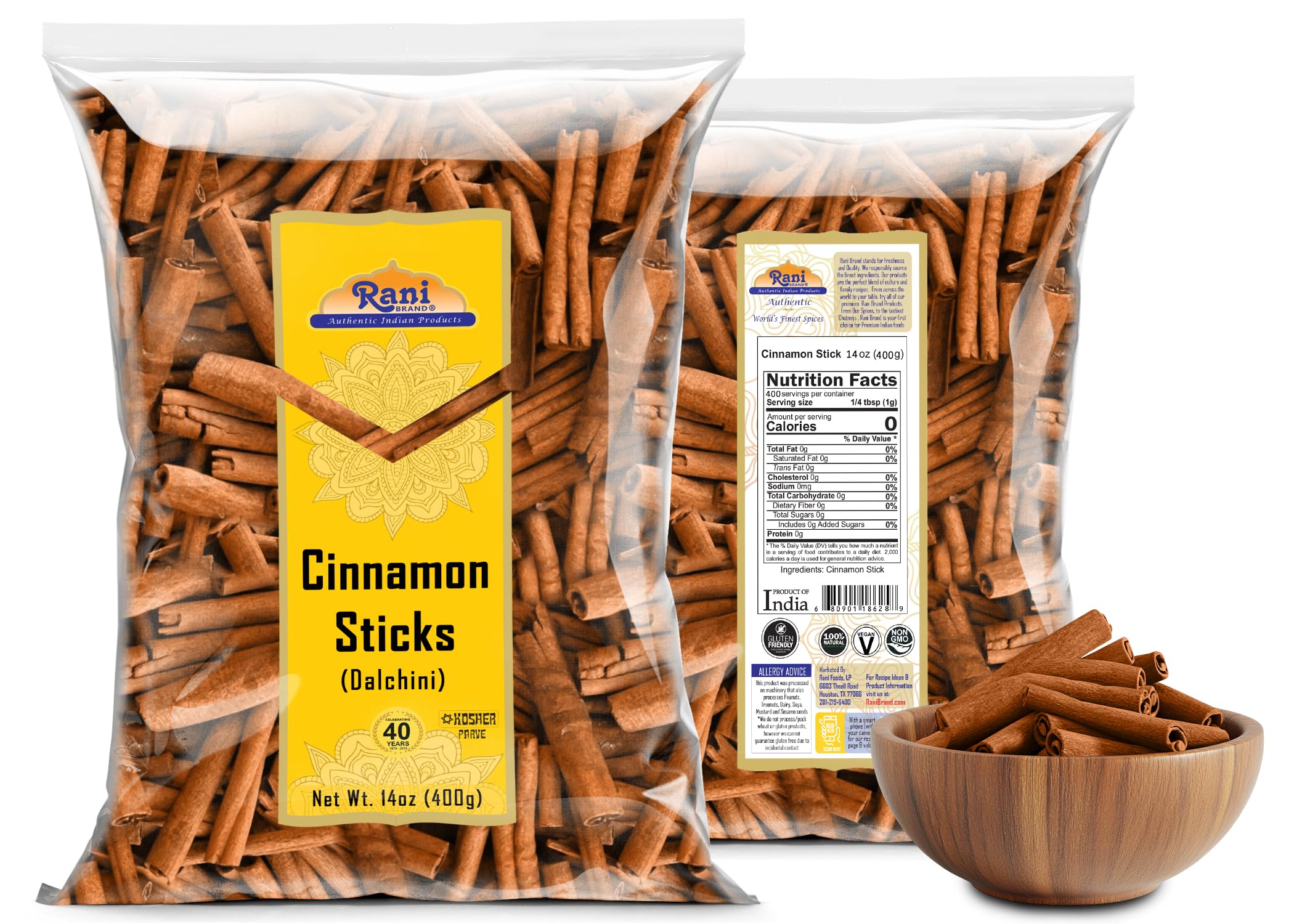 Rani 400g pack from Vietnam versatile for baking, beverages, and cuisine.
