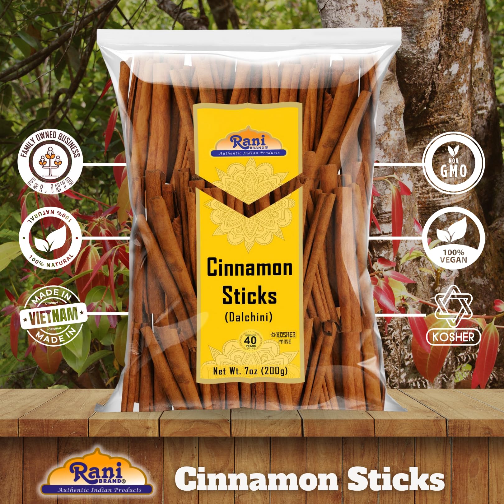 Rani Cinnamon Sticks ideal for chai and mulled drinks