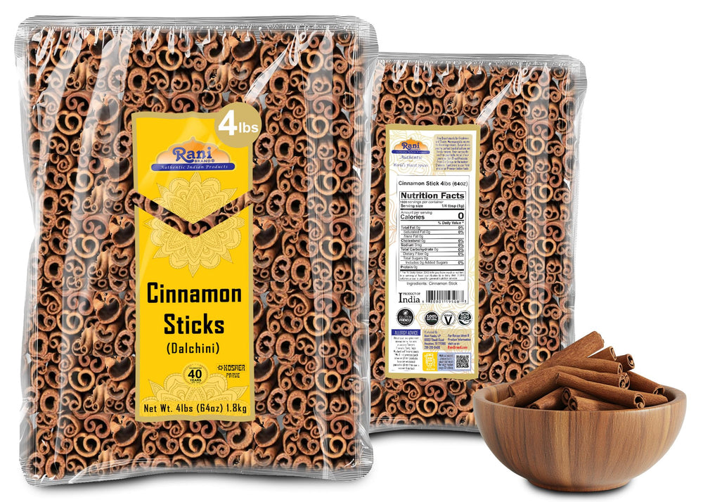 Rani Cinnamon Sticks from Vietnam for authentic Cassia flavor.