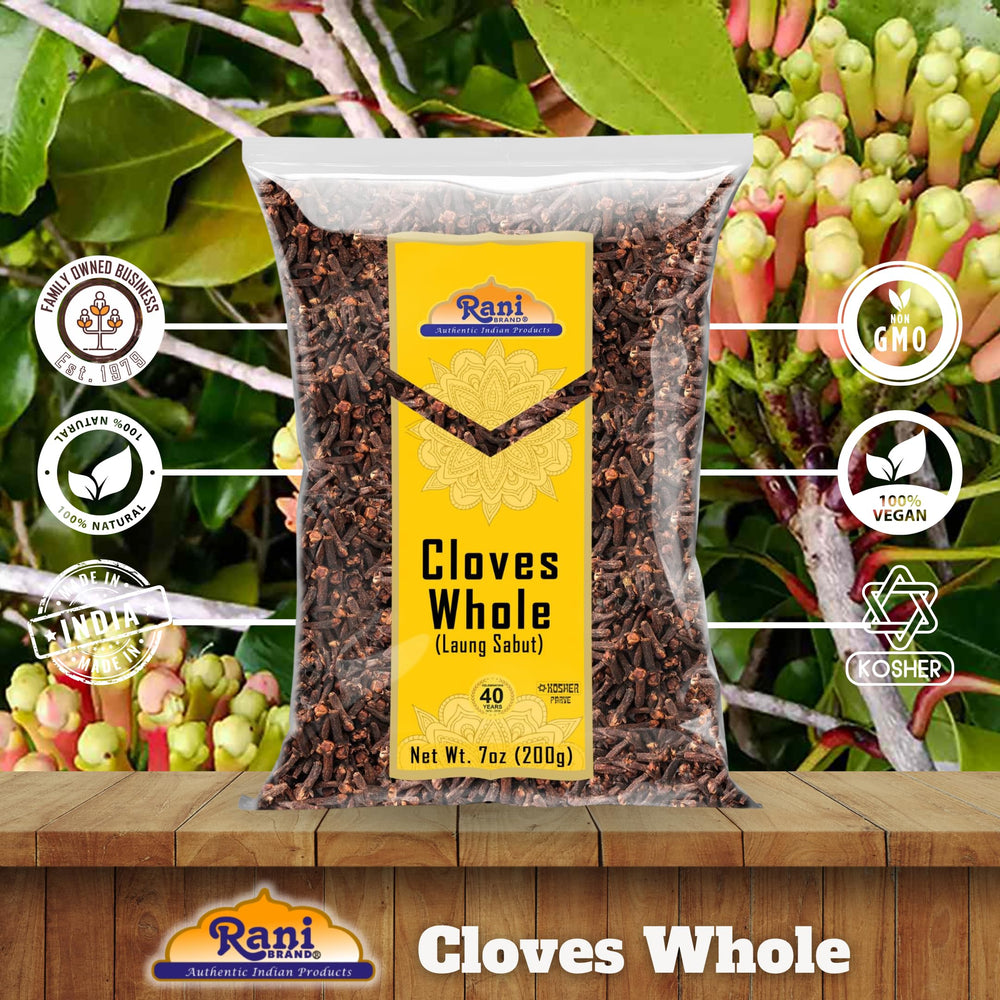 Rani Cloves Whole Indian origin, authentic spice for global recipes.