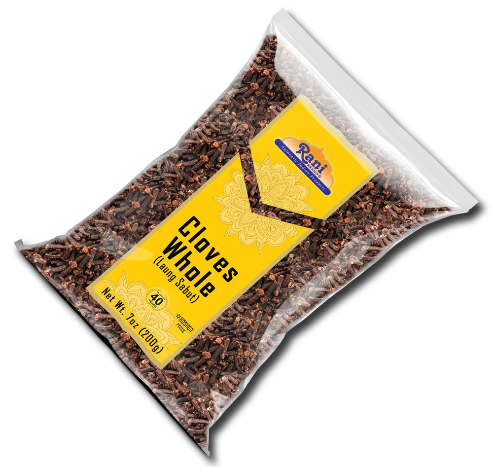 Rani Cloves Whole for pickles and curries, enriching savory dishes.