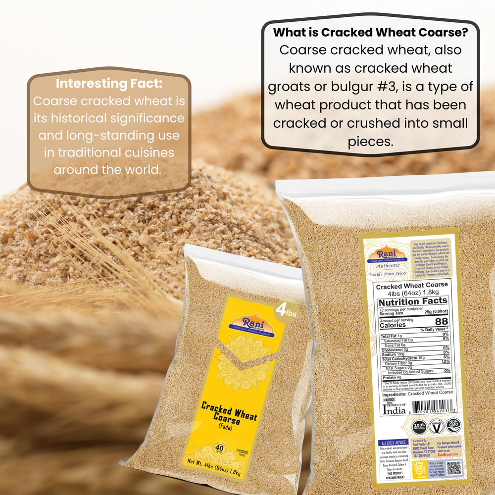 Rani cooked wheat close-up showcases inviting nutty scent and texture