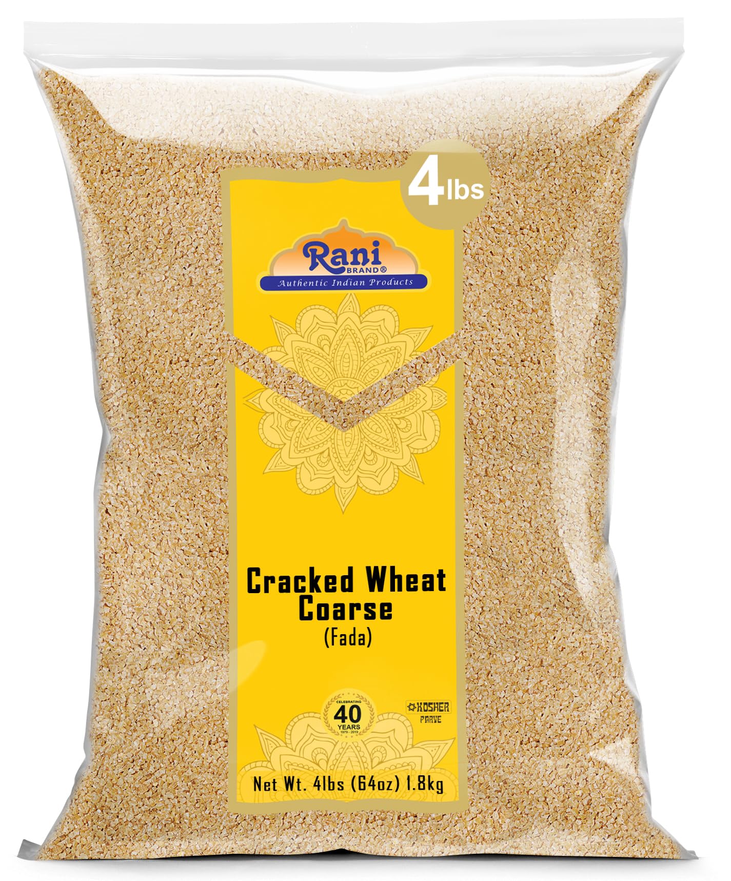 Rani Cracked Wheat Coarse bulk packaging highlights value for bulk cooking