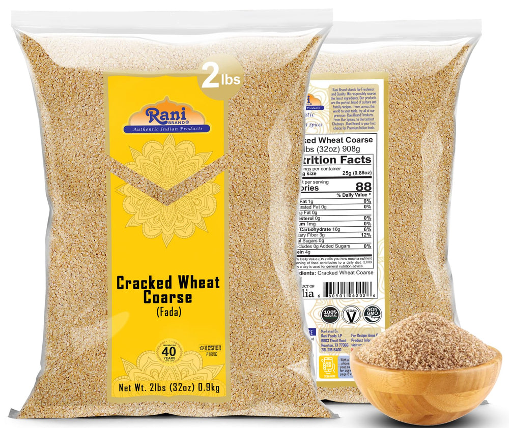 Rani Cracked Wheat Coarse open bag ready for quick meal prep