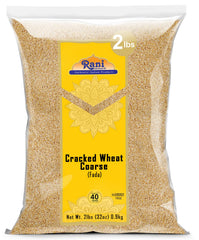 Rani Cracked Wheat Coarse packaging front for pantry storage and versatile cooking