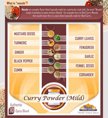 Rani Curry Powder Mild ingredients close-up highlighting spices