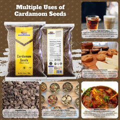 Rani Elachi decorticated seeds with spices on the kitchen counter