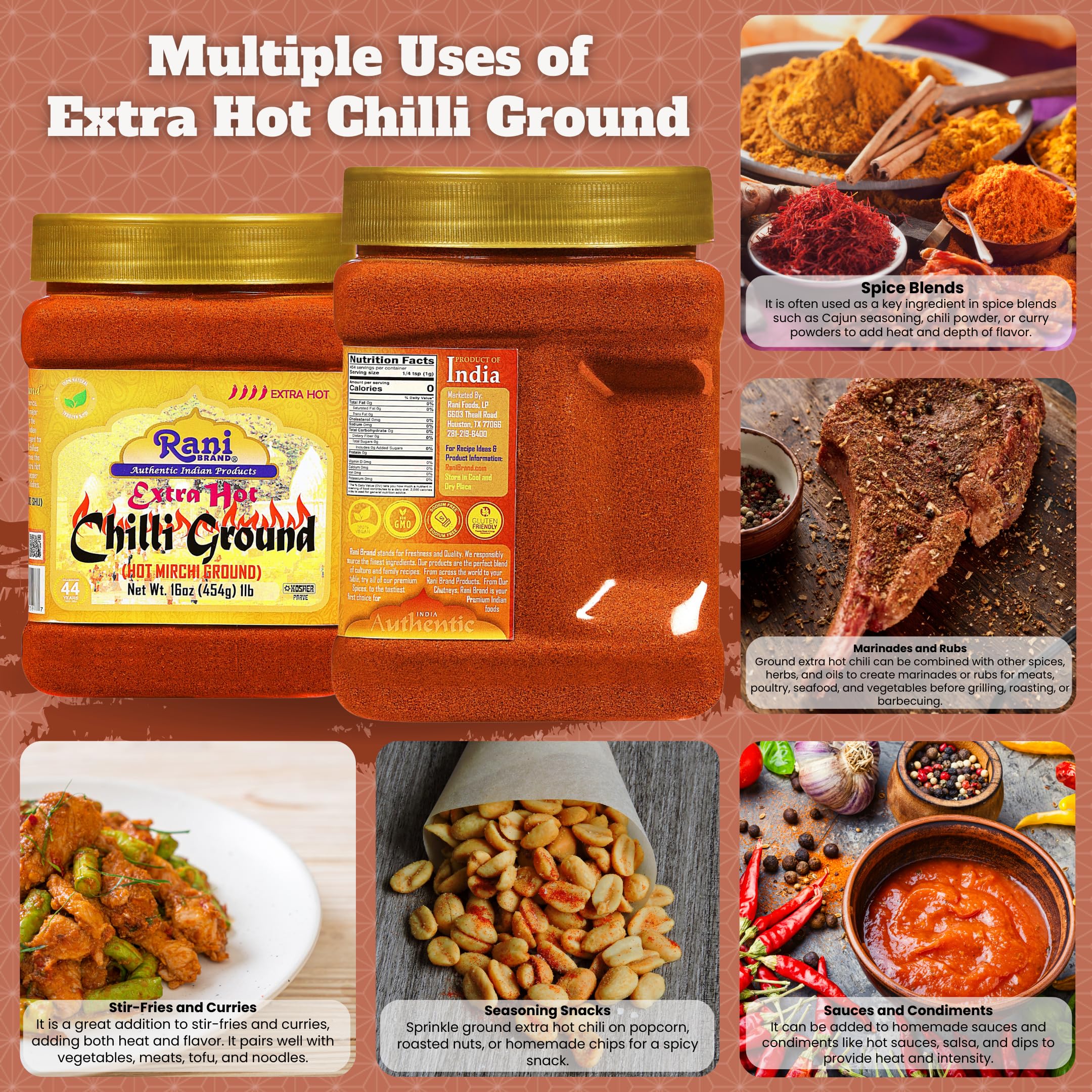 Rani spice in bowl for flavorful curry blends.
