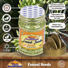 Rani fennel seeds in mortar and pestle conveys traditional preparation