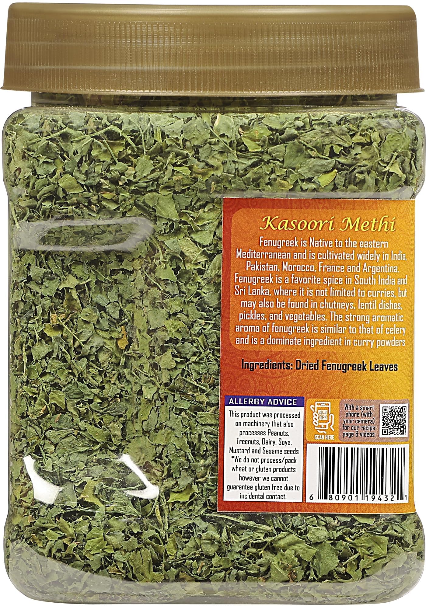 Rani fenugreek leaves aroma rising from pan