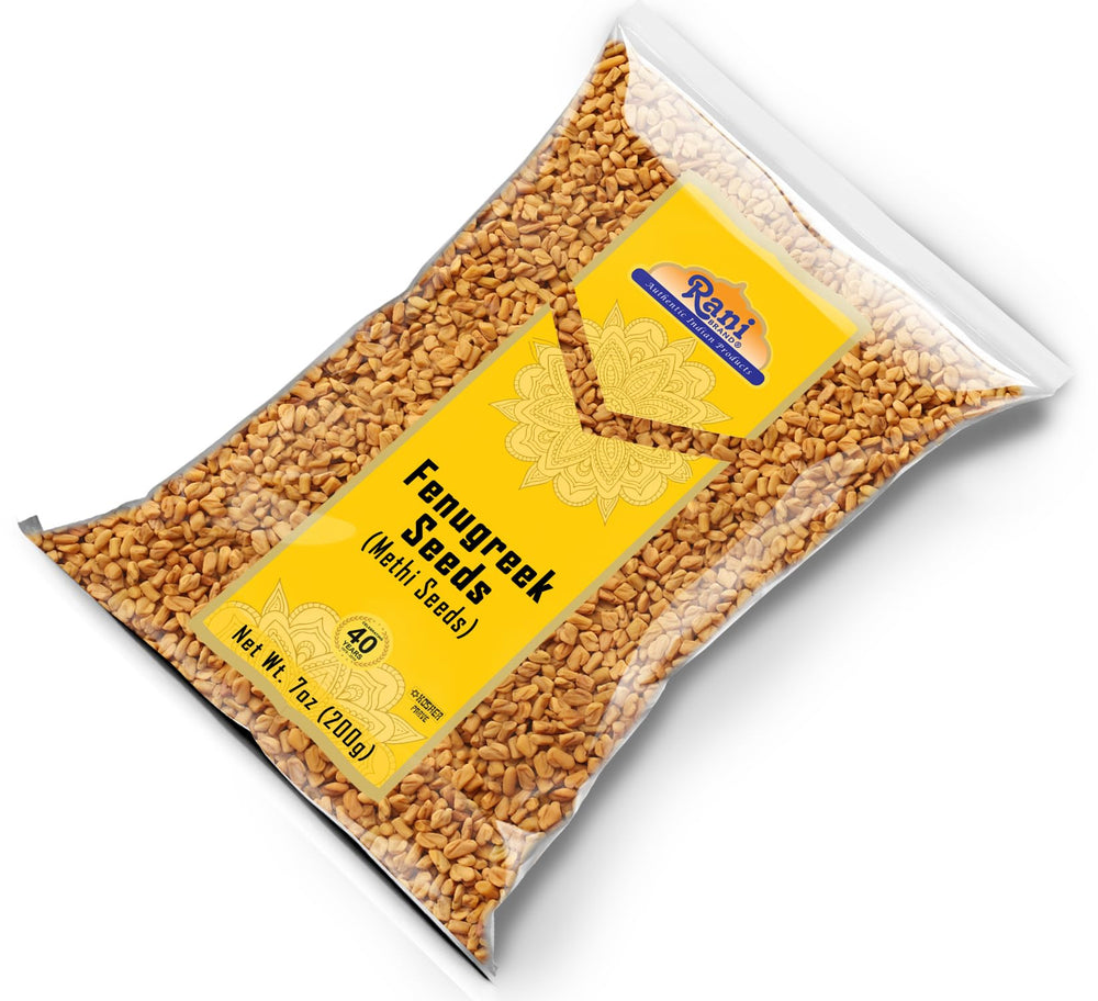 Rani Fenugreek seeds in a grinder for fresh aroma