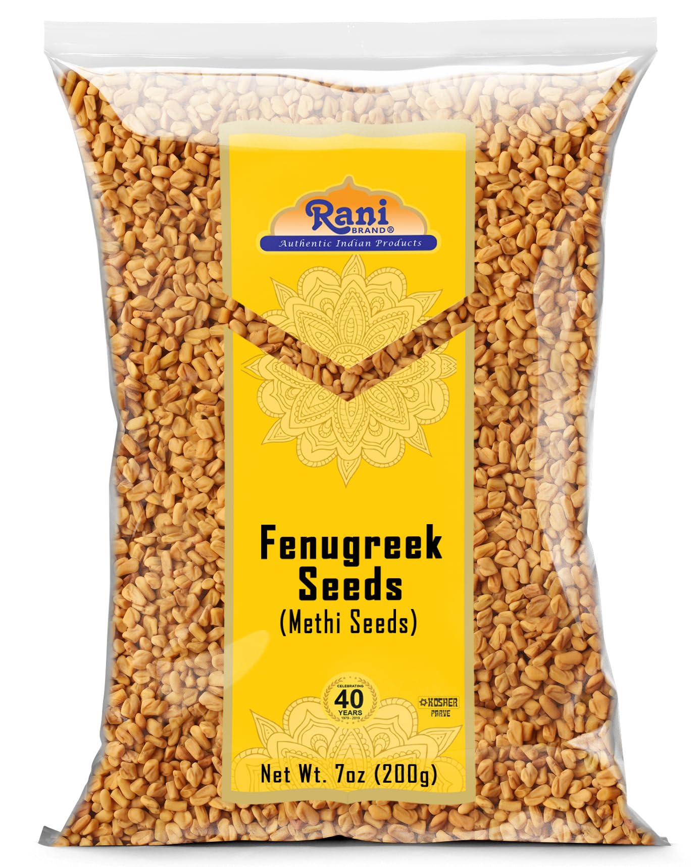 Rani Fenugreek seeds in a bowl for authentic curries and aroma