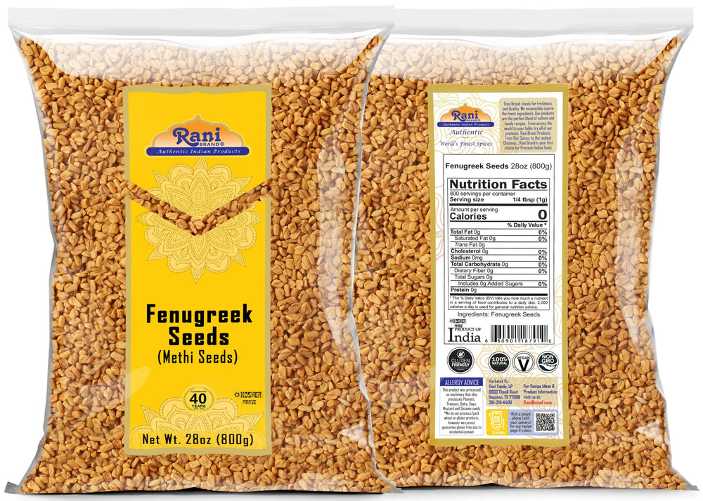 Rani Fenugreek seeds packaging in the USA signals premium quality.