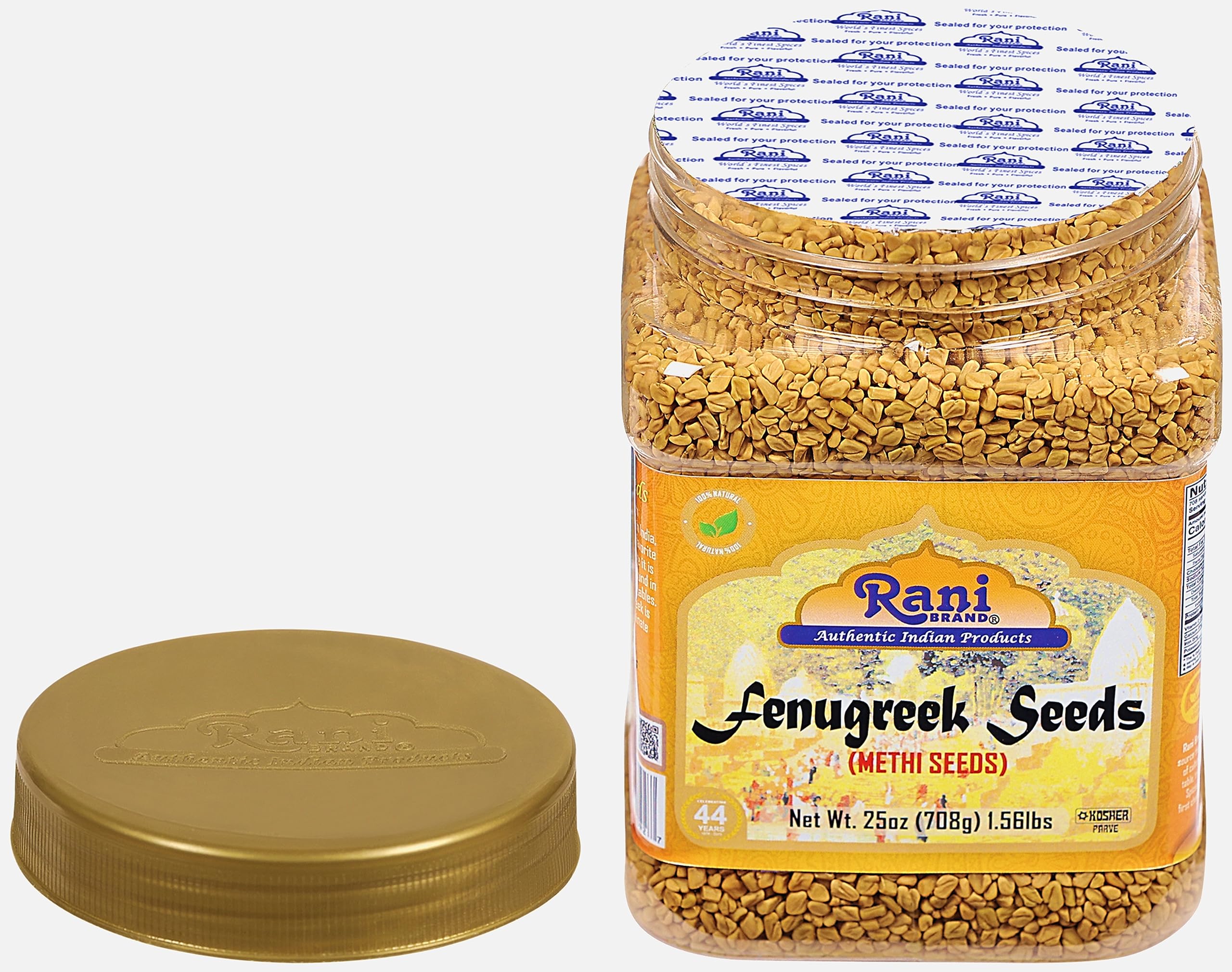 Rani fenugreek seeds pouring demonstrates easy tempering for rich tadka.