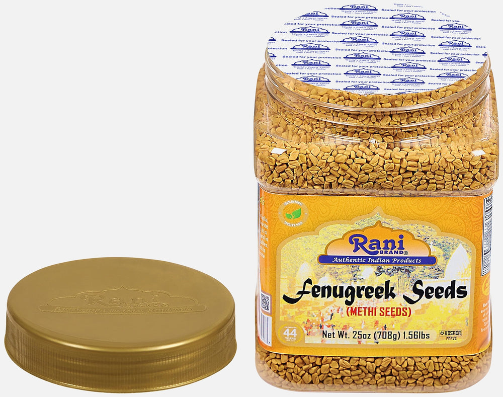 Rani fenugreek seeds pouring demonstrates easy tempering for rich tadka.