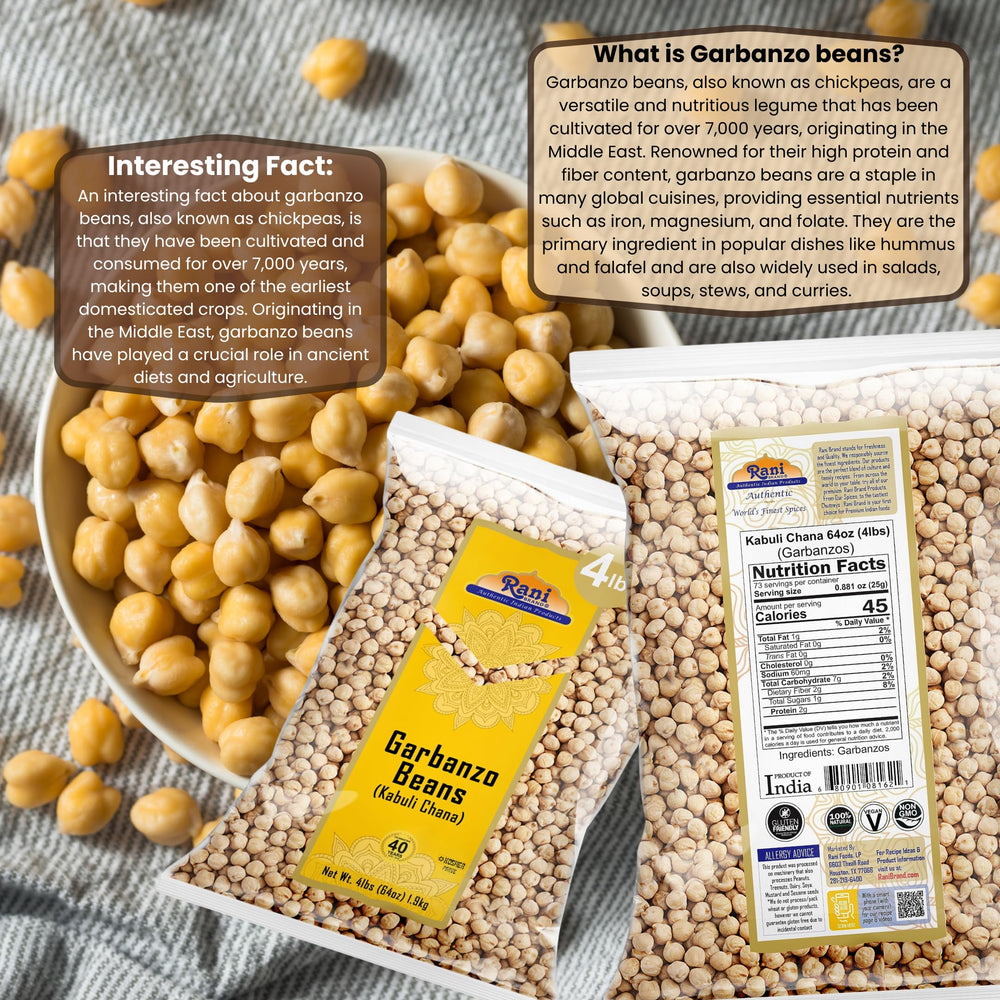 Rani Garbanzo Beans cooked curry in bowl, ready to serve