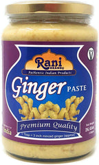 Rani Ginger Paste in a 26 oz glass jar ready for kitchen use