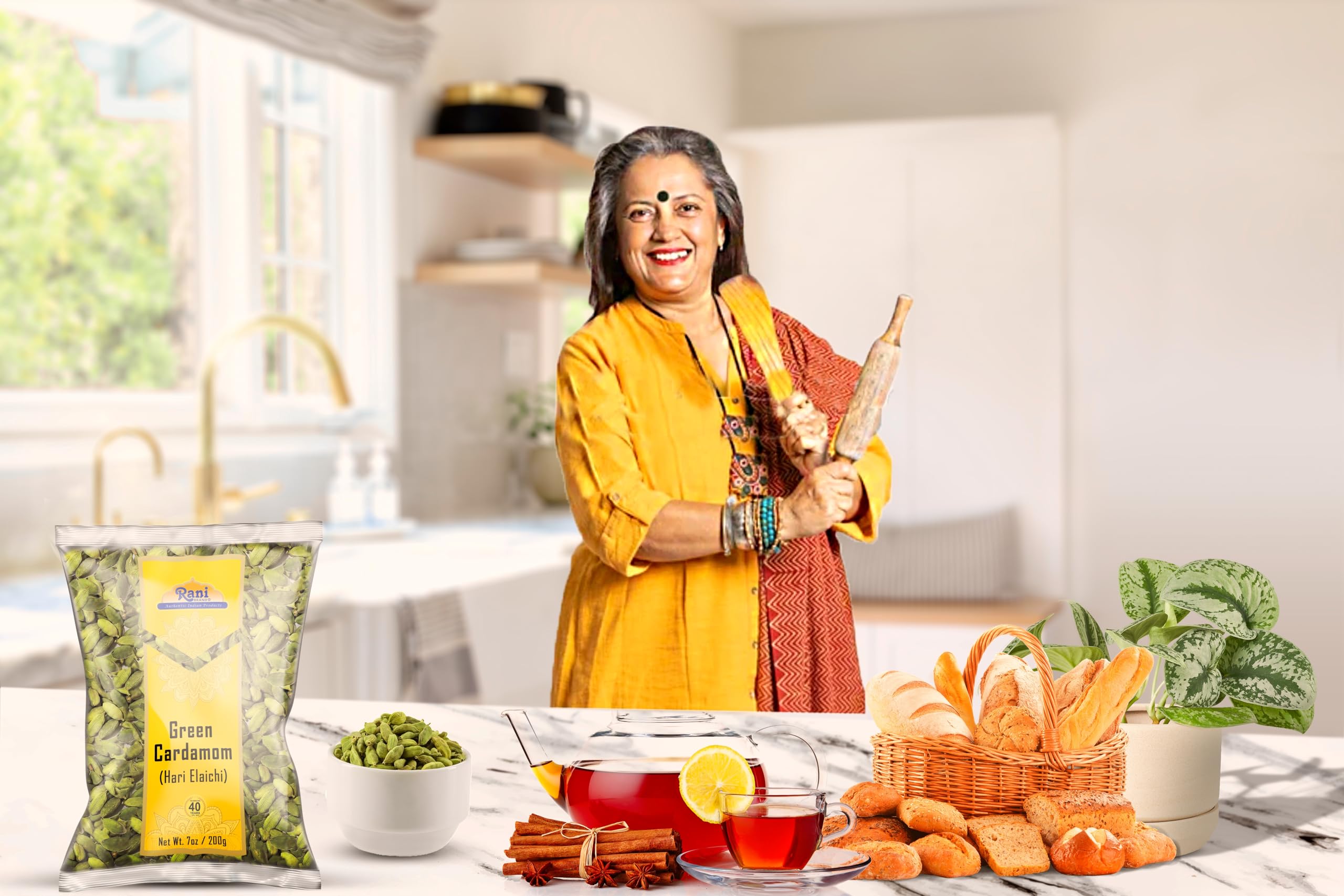 Rani cardamom pods seasoning biryani with vibrant color and aroma.