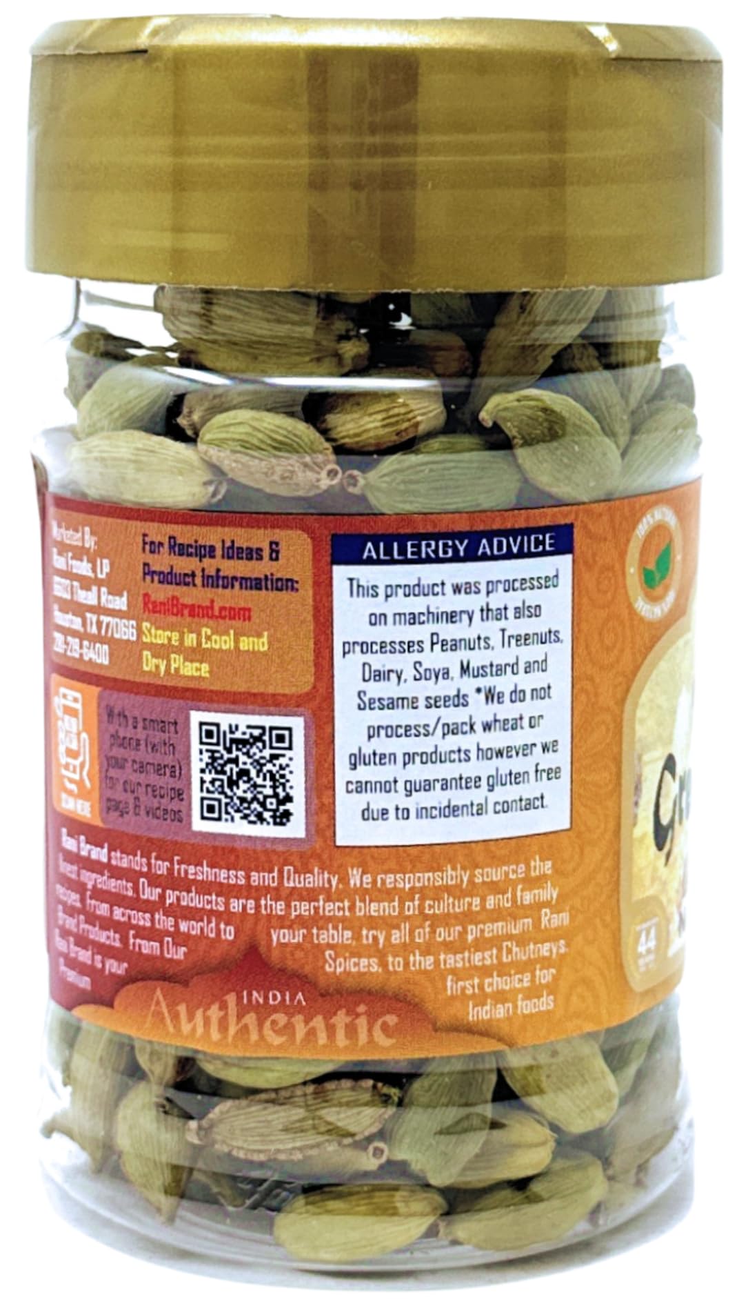 Rani Green Cardamom Pods Hari Elachi used in cooking for aromatic flavor
