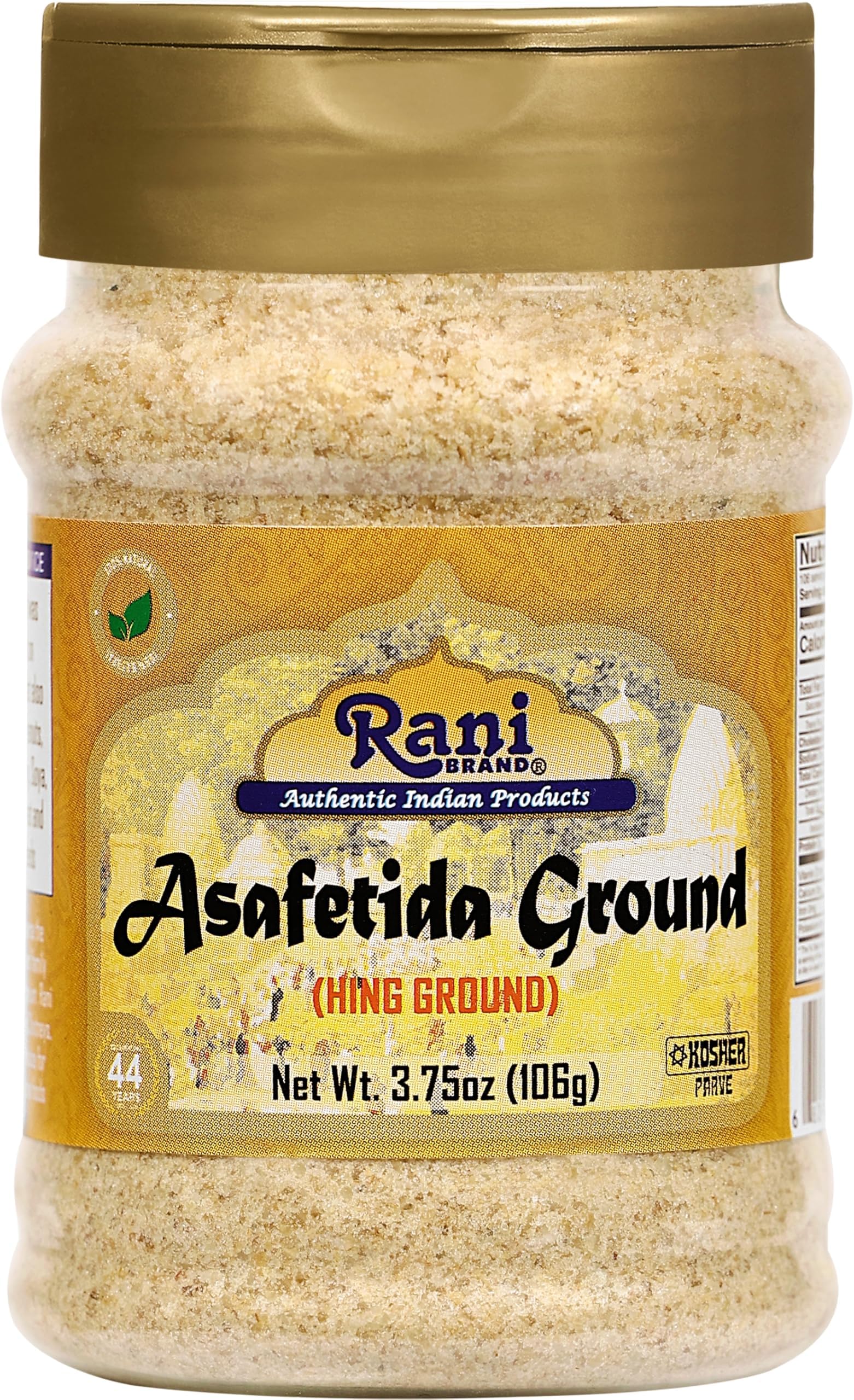 Rani Hing ground jar closeup highlighting rich aroma for cooking