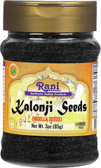 Rani Kalonji seeds in a jar, ready for everyday cooking.