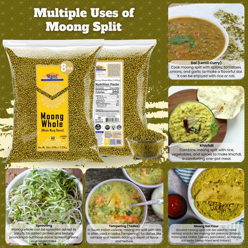 Rani Moong Whole rinsing bowl for easy prep before cooking