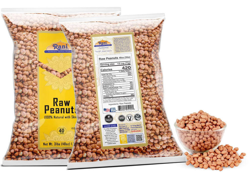 Rani Peanuts fiber-protein rich snack — satisfying addition.
