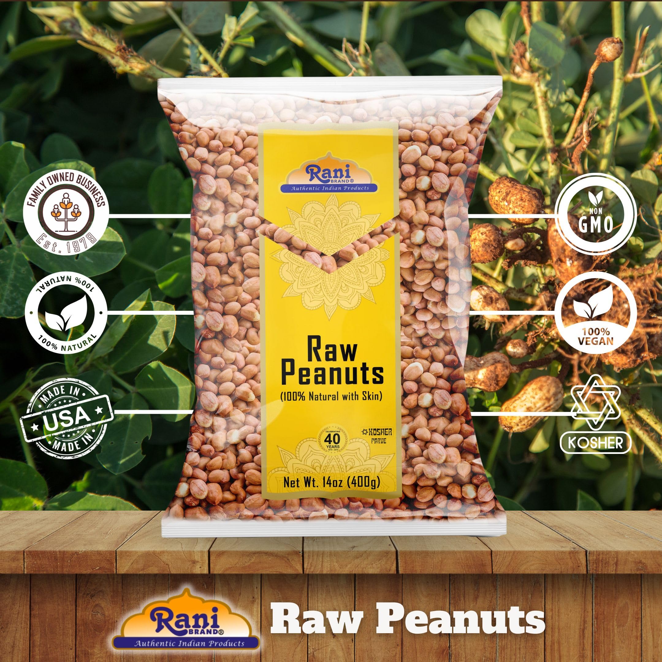 Rani peanuts fiber- and protein-rich snack base for meals
