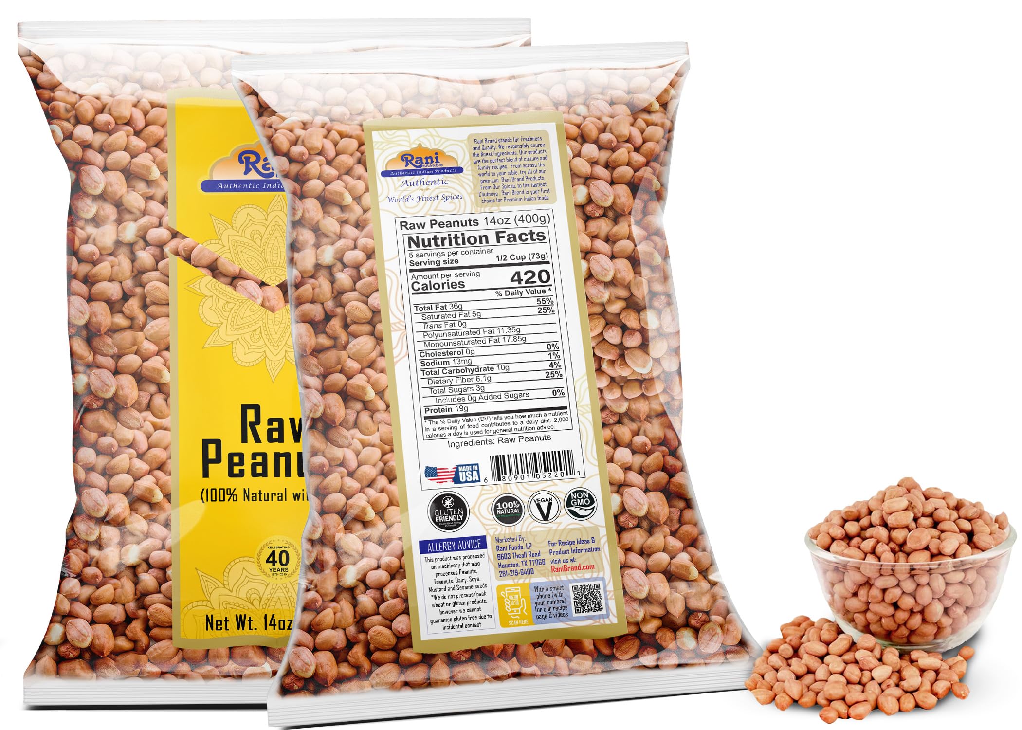 Rani peanuts protein and fiber source for everyday meals