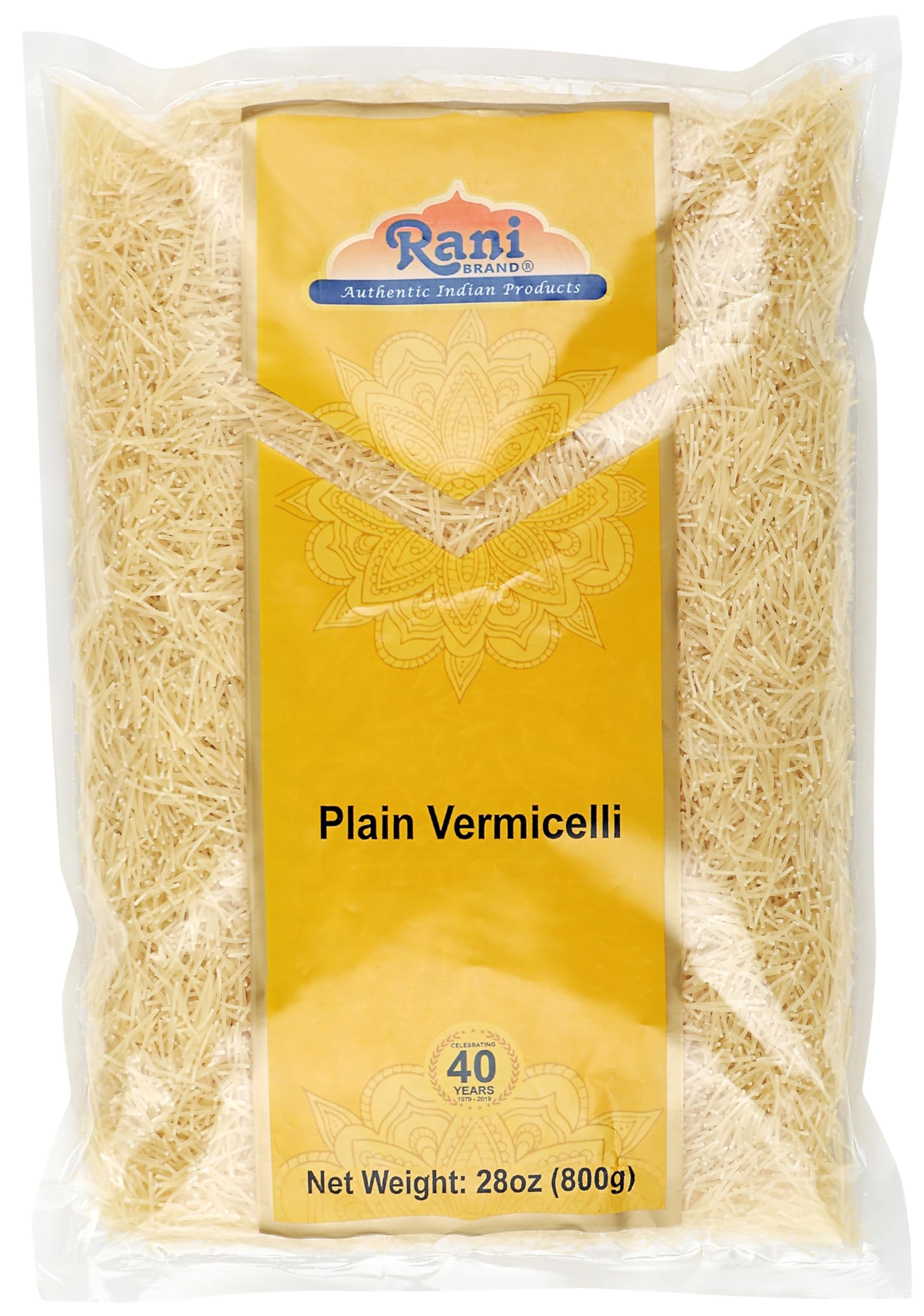 Rani Plain Vermicelli pack shot, authentic Indian noodles ready for quick weeknight meals.