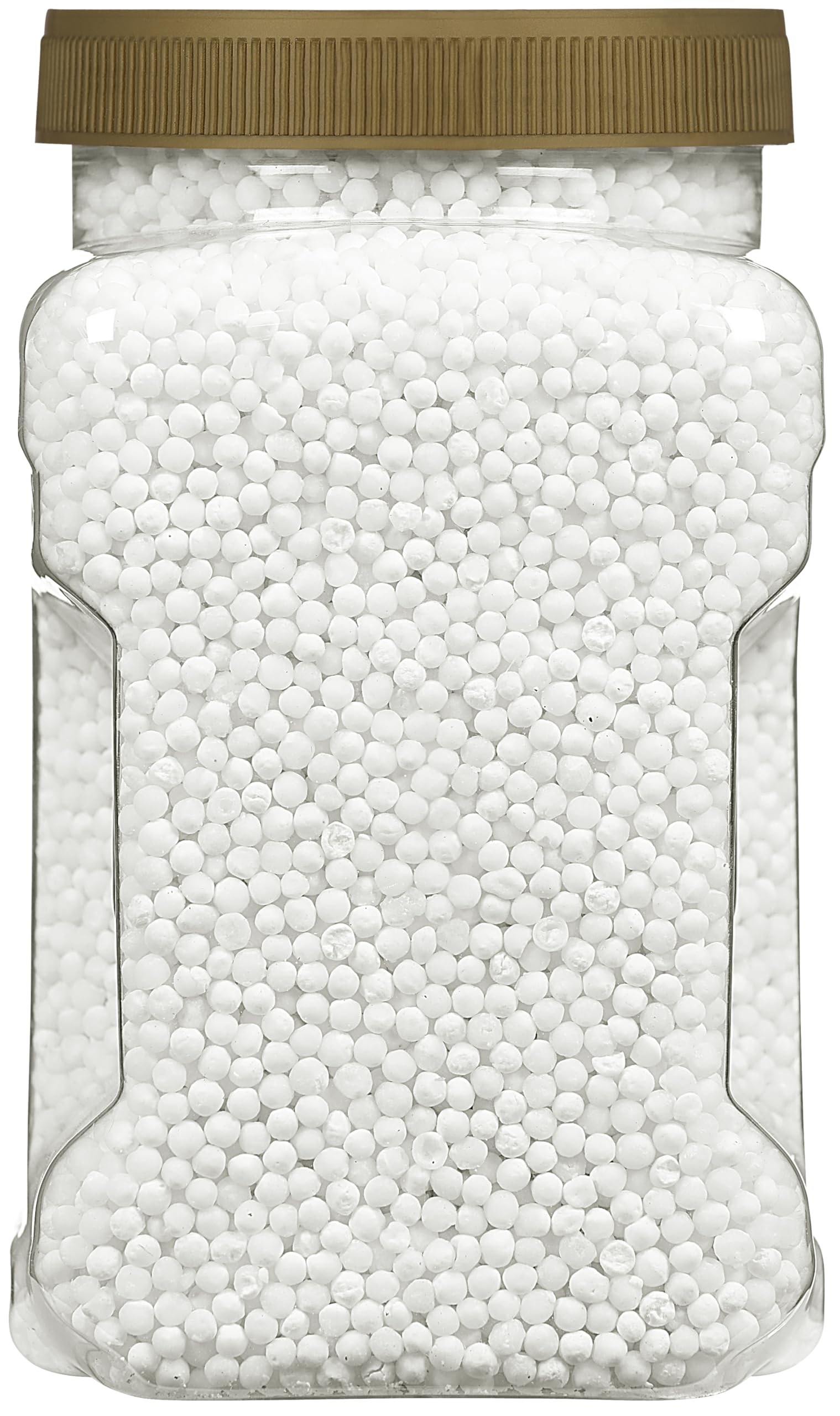 Jar on kitchen counter with label detail and easy-access lid.
