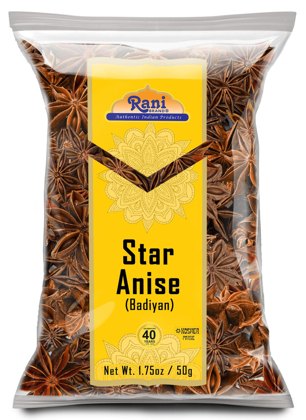 Rani Star Anise Seeds whole pods for rich aroma in baking and stews.